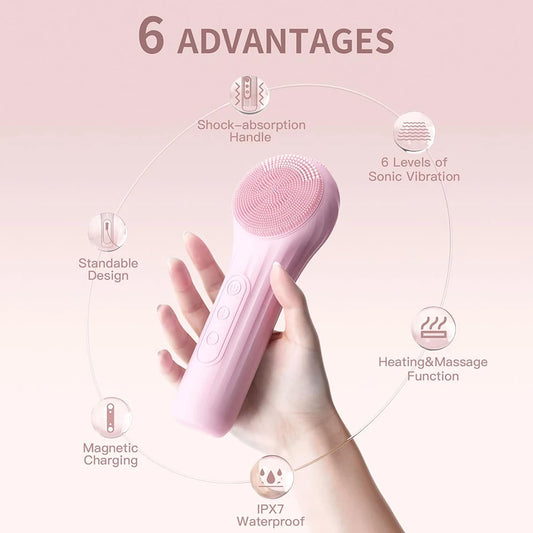 Facial Cleansing Brush Rechargeable & Waterproof