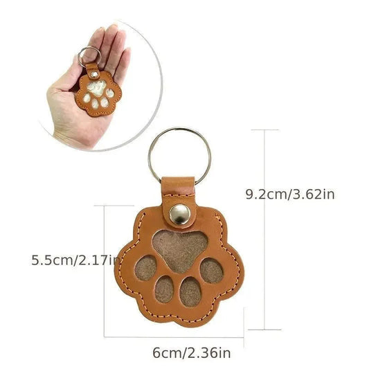 Leather Pet Keychain