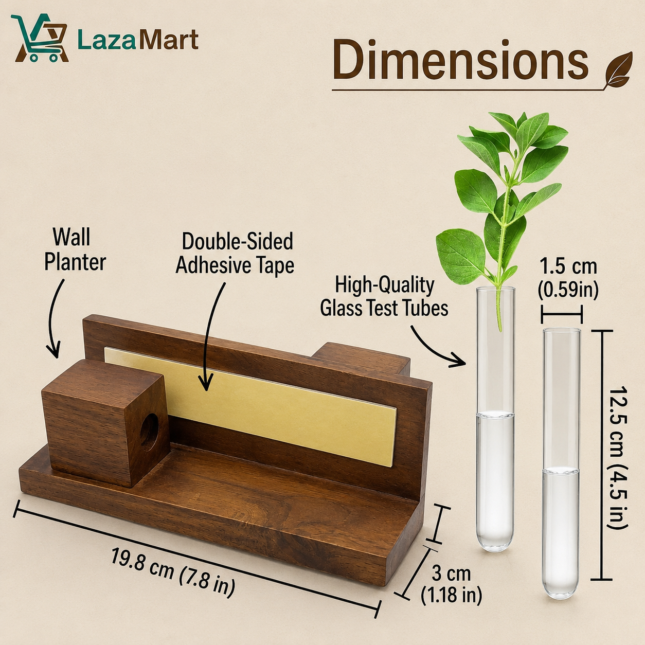 Wooden Wall Planter