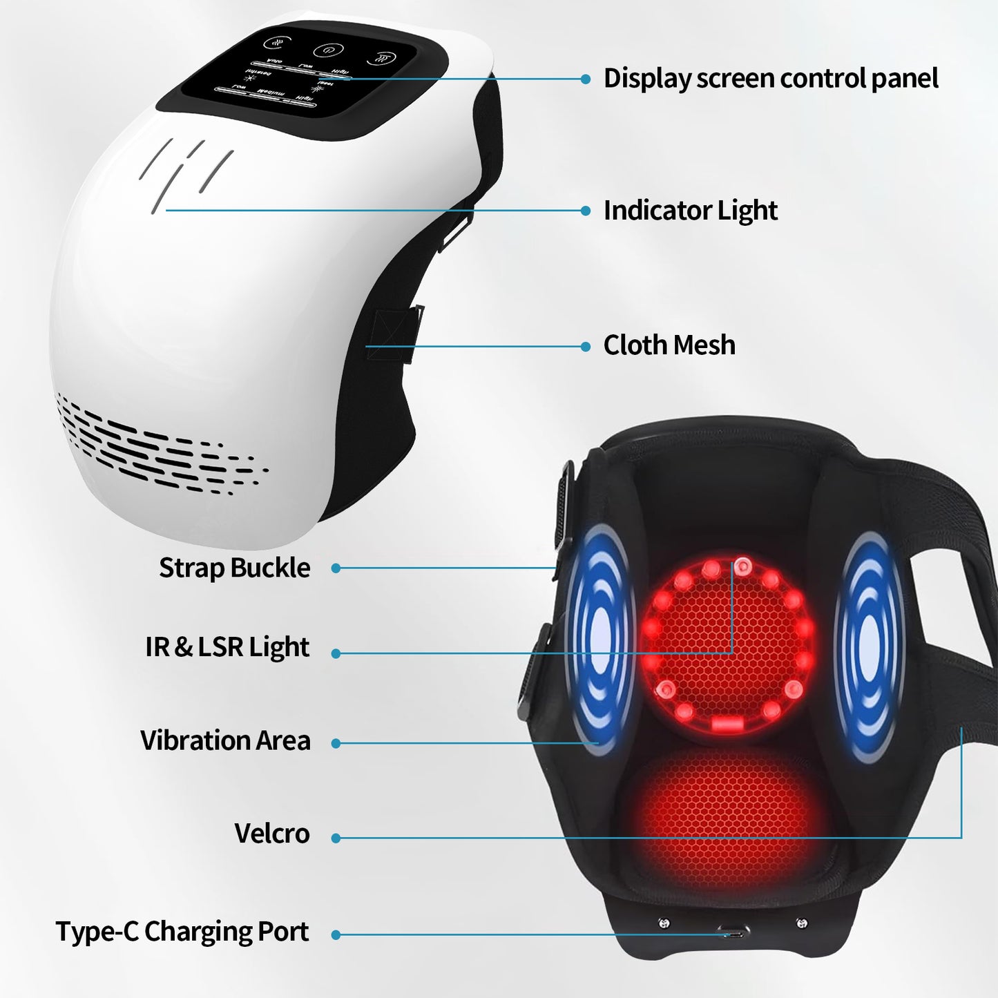 Electric Knee Massager with Heat & Kneading