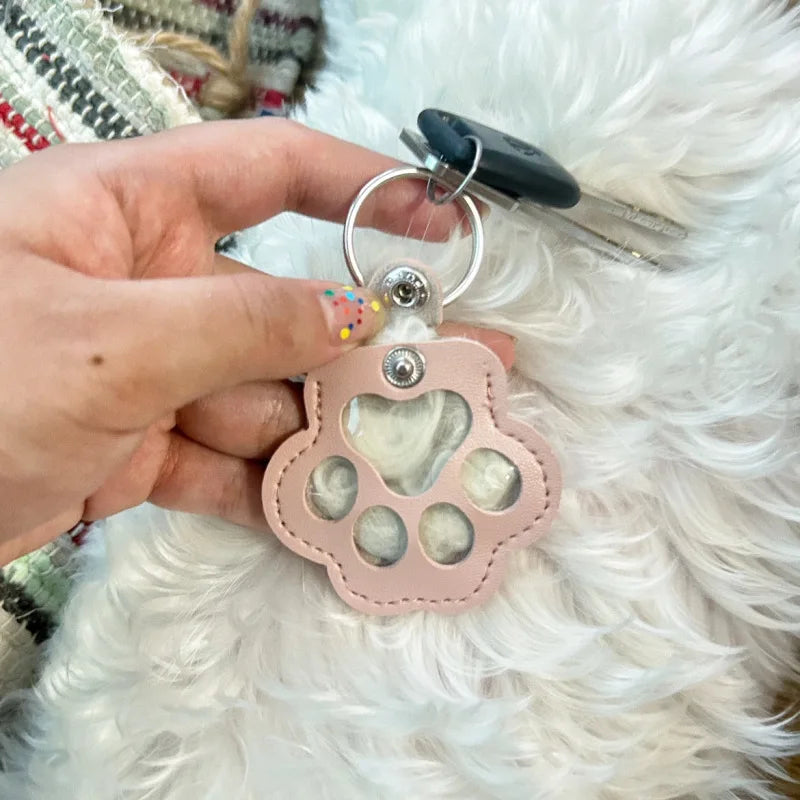Leather Pet Keychain