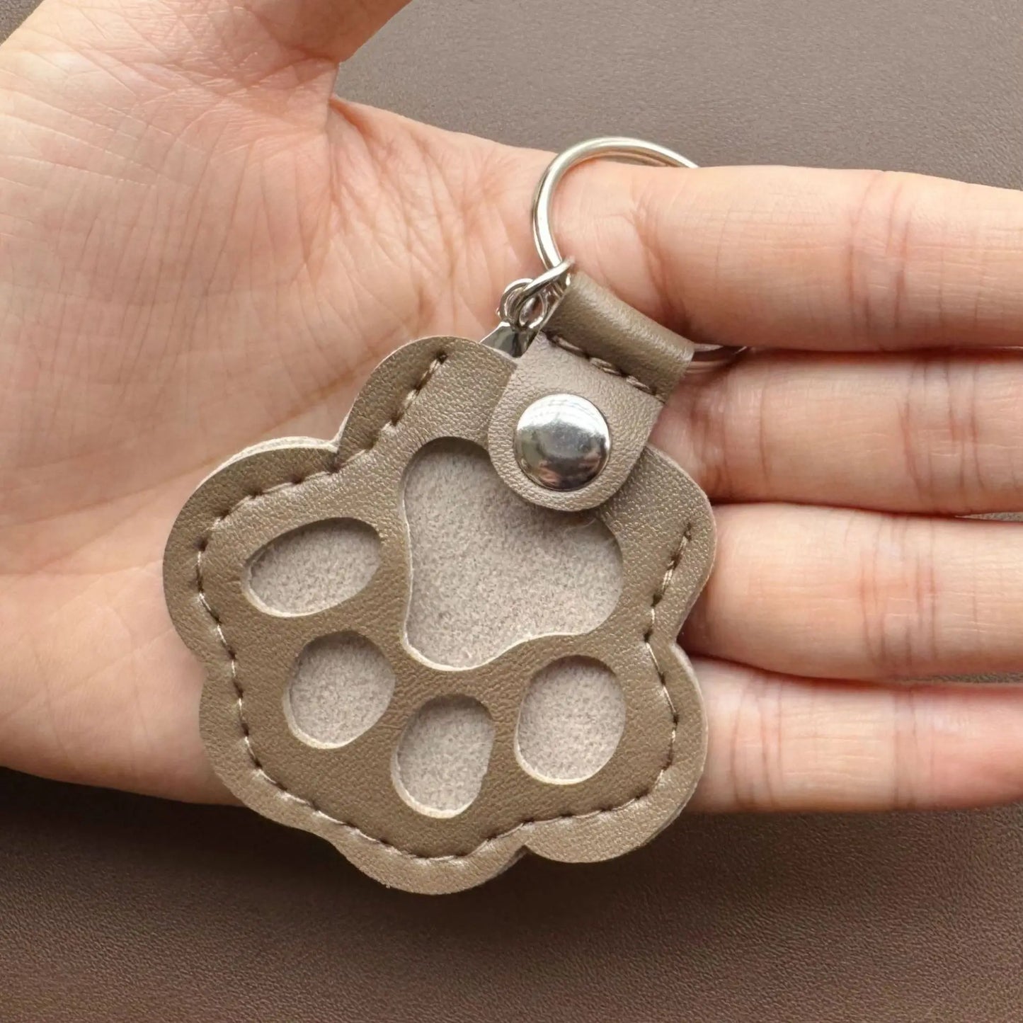 Leather Pet Keychain