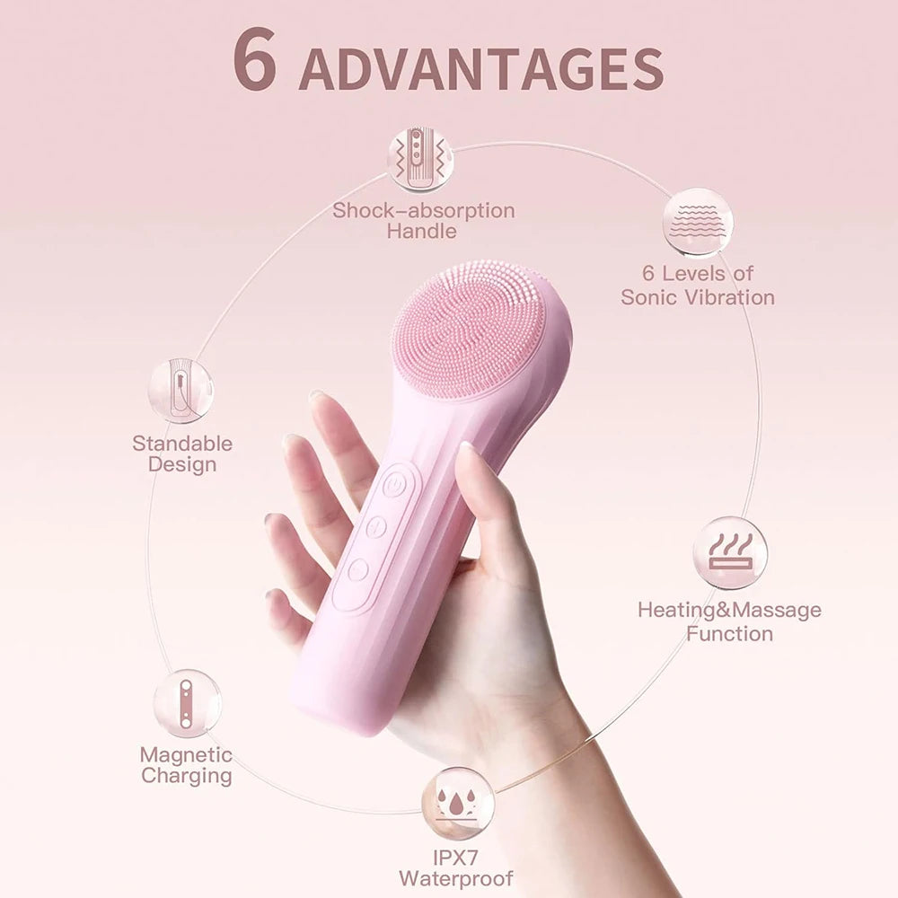 Facial Cleansing Brush Rechargeable & Waterproof