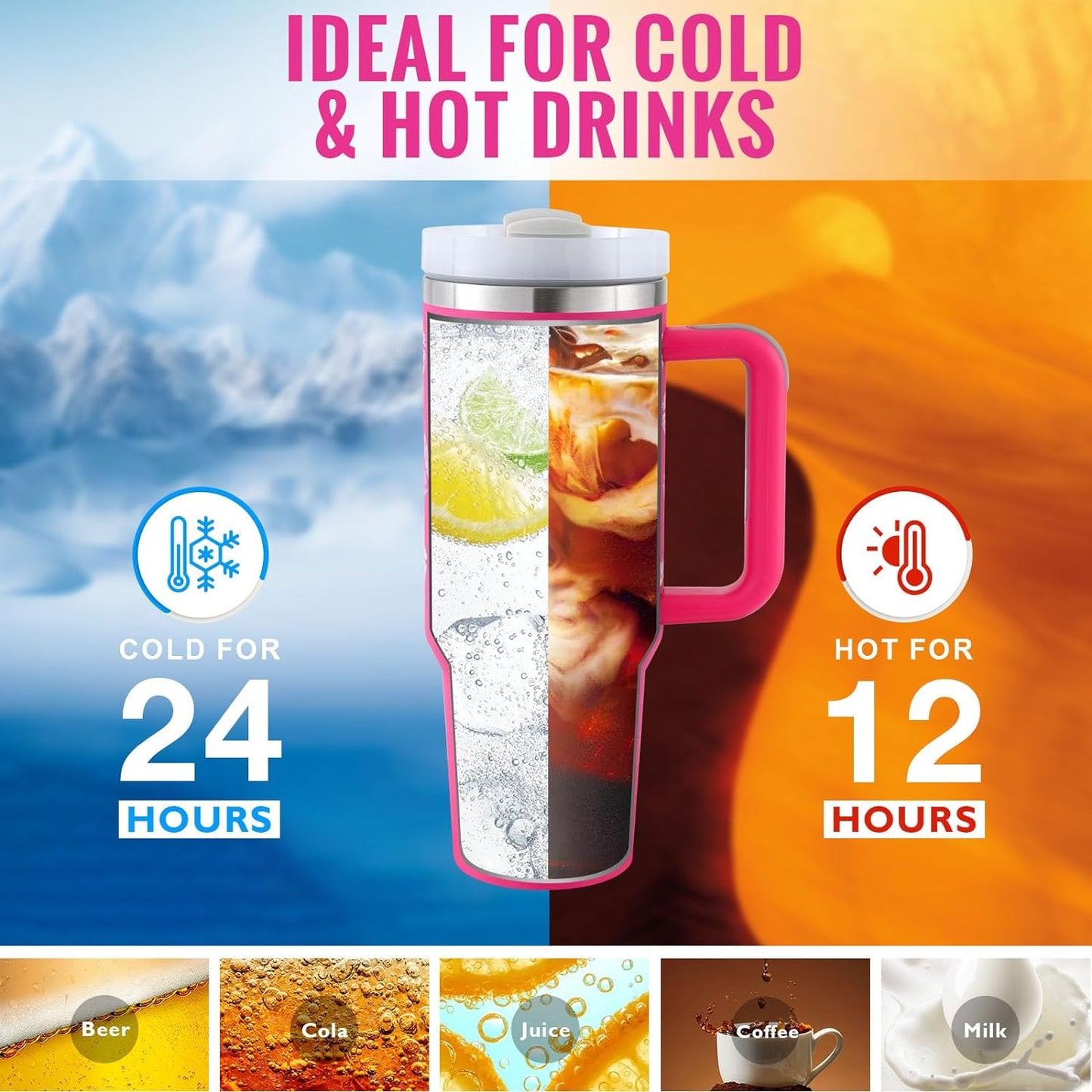 Spill Proof Vacuum Coffee Mug with Lid