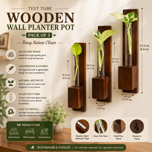Wooden Wall Planter